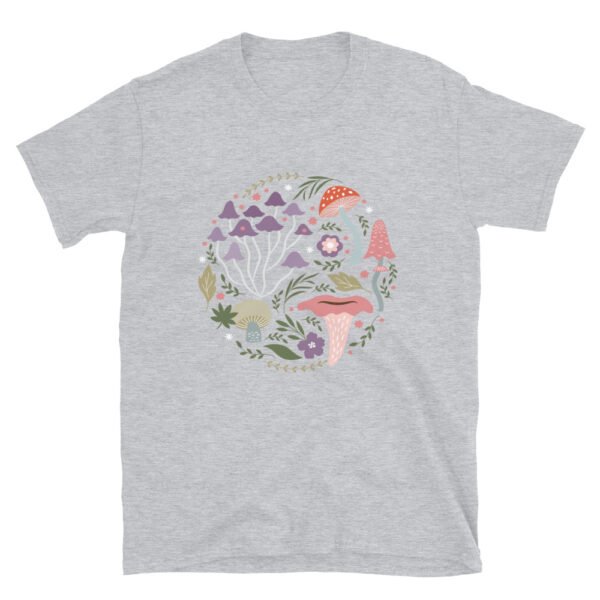 Mushroom Circle Short-Sleeve Unisex T-Shirt - Image 3