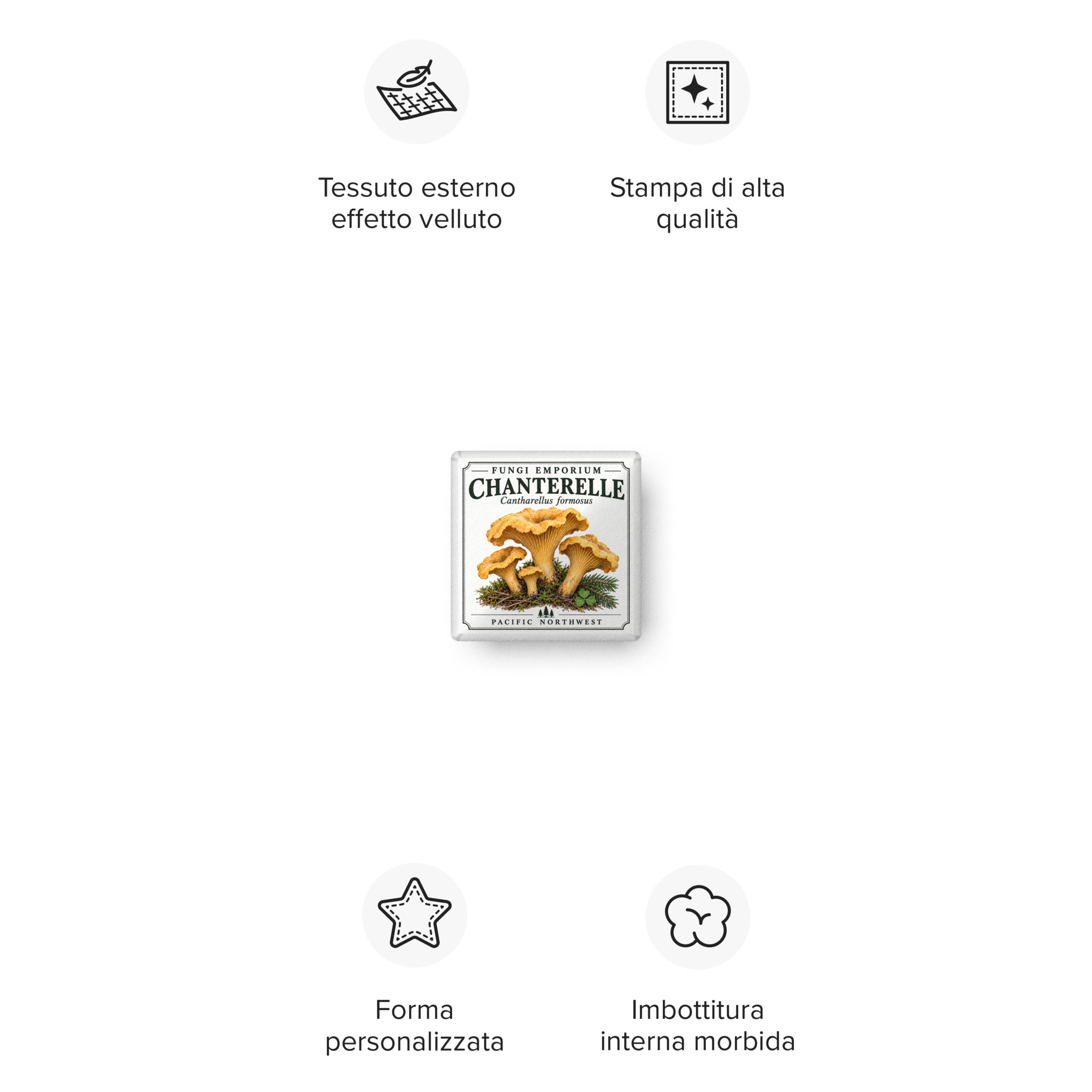 Chanterelle Square Pillow - Image 4