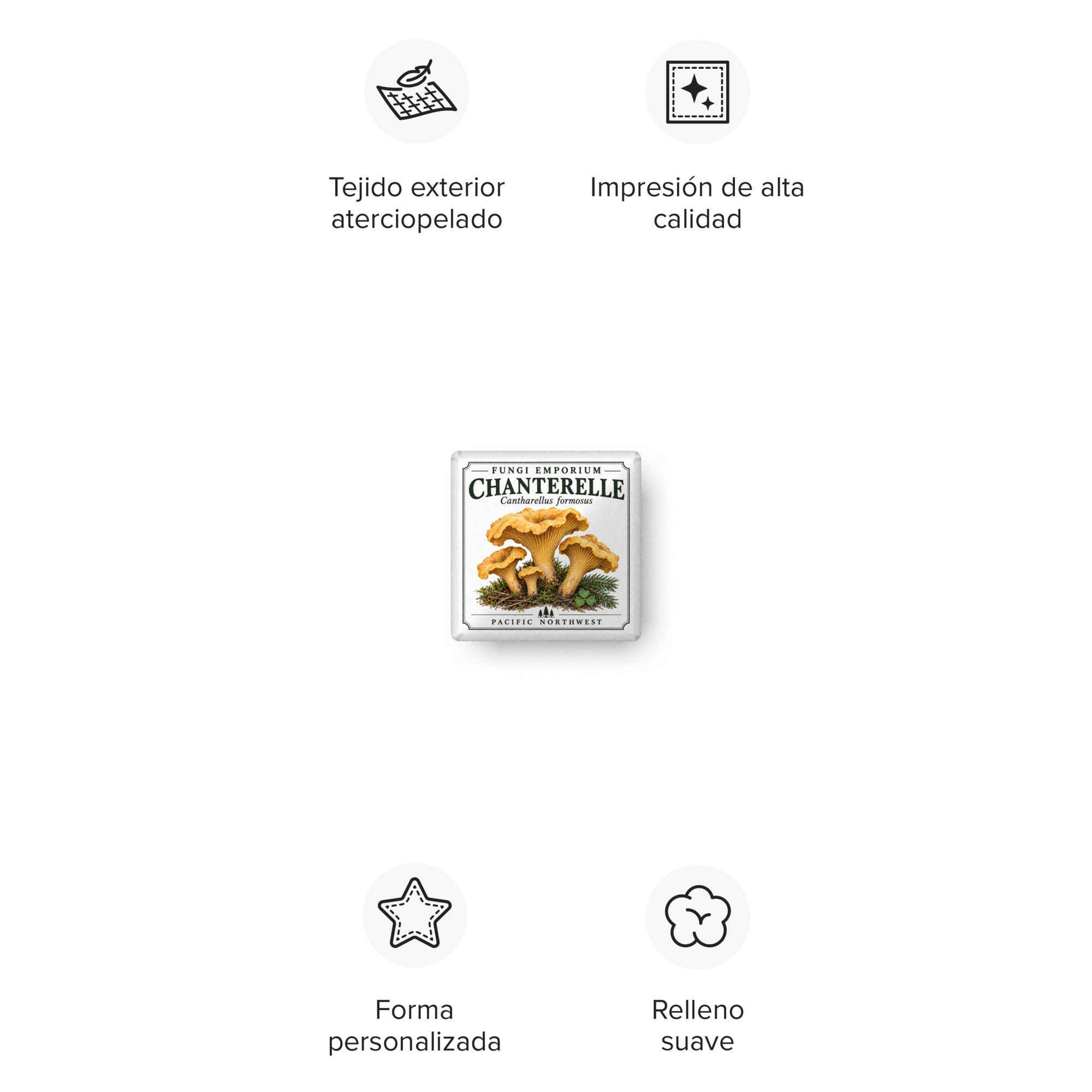 Chanterelle Square Pillow - Image 6