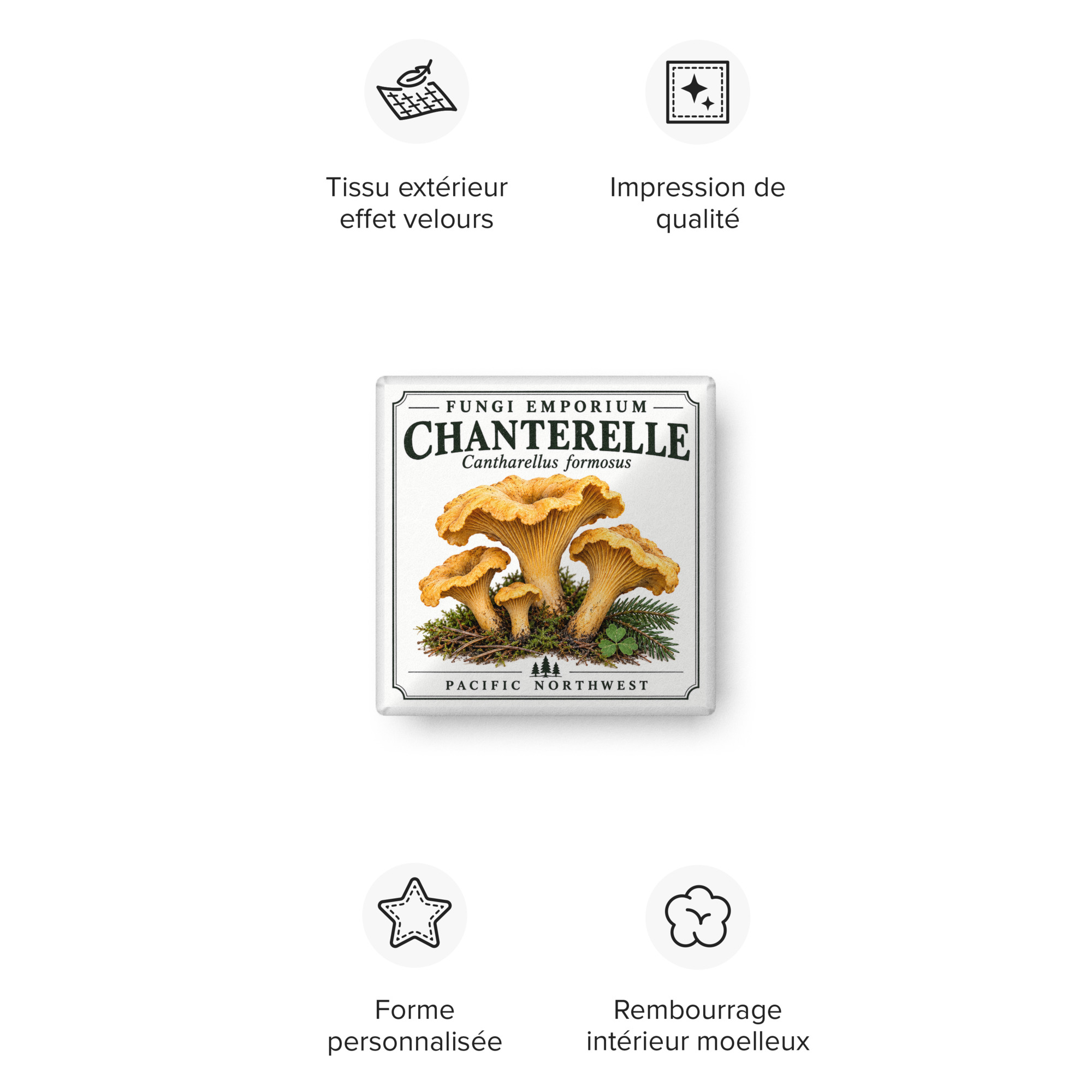Chanterelle Square Pillow - Image 8