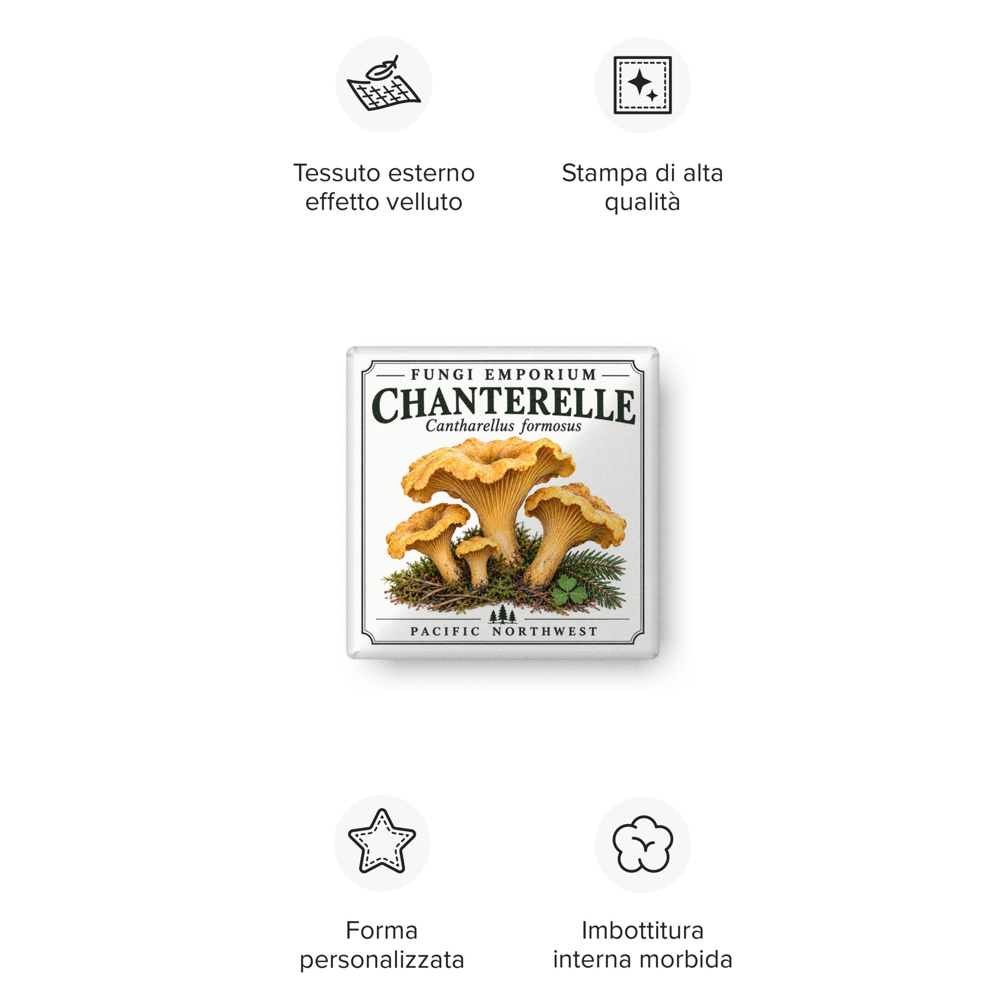 Chanterelle Square Pillow - Image 10